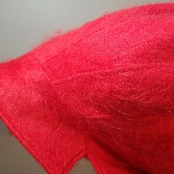 Vintage red Murray Brothers Scotland Wool Mohair double breasted jacket size  M - Picture 3 of 16